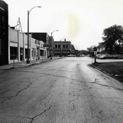 First Street looking east from 155 W. First