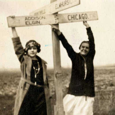 Directional Sign at York Road and Lake Street