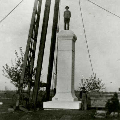 Arlington Cemetery, monument erection