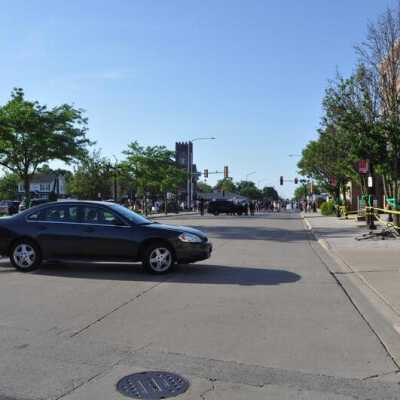 Police Brutality Protest at North Avenue and N. York Street