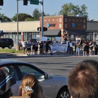 Police Brutality Protest at North Avenue and N. York