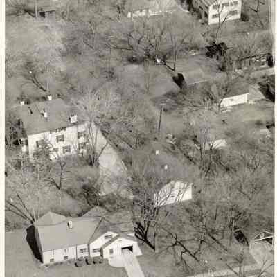 House at 413 S. York Street, Hill Cottage aerial view