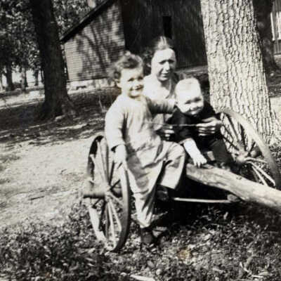 Woman and Two Children