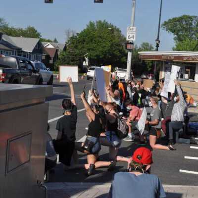 Police Brutality Protest at North Avenue and N. York