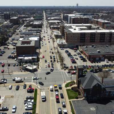 Aerial View, N. York Street
