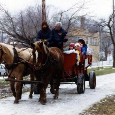 Santa Ride on Prairie Path