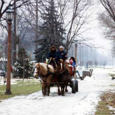 Santa Ride on Prairie Path