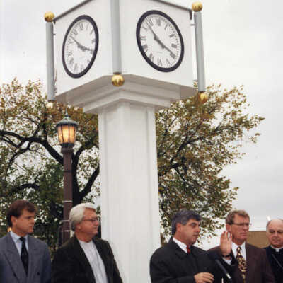 Elmhurst Sesquicentennial Clock dedication