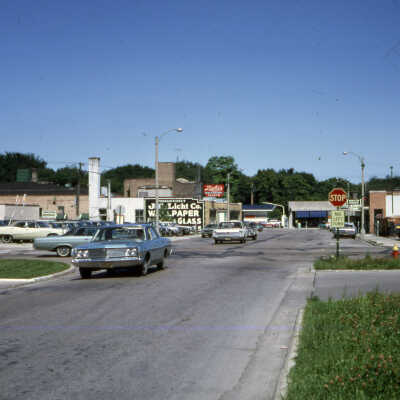Second Street and N. Addison Avenue, intersection