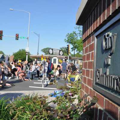 Police Brutality Protest at North Avenue and N. York Street