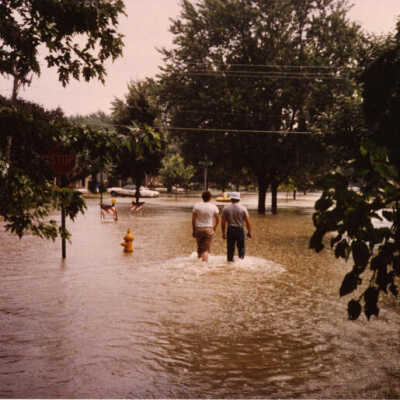 Flood 1987, Saylor Avenue and Madison Street