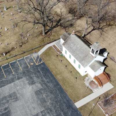 Aerial View, Churchville Schoolhouse