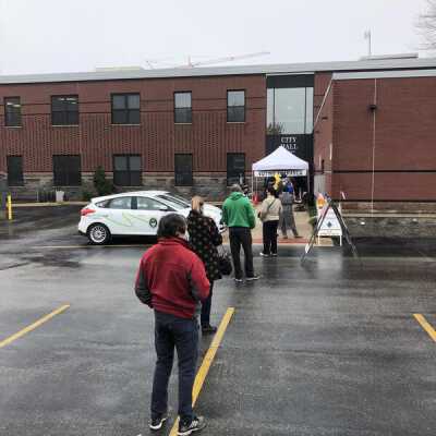Early Voting Line at Elmhurst City Hall