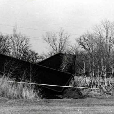 Illinois Central Railroad train wreck