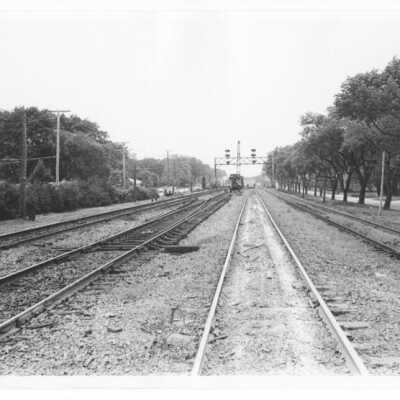 Chicago & North Western Railroad During Underpass Construction