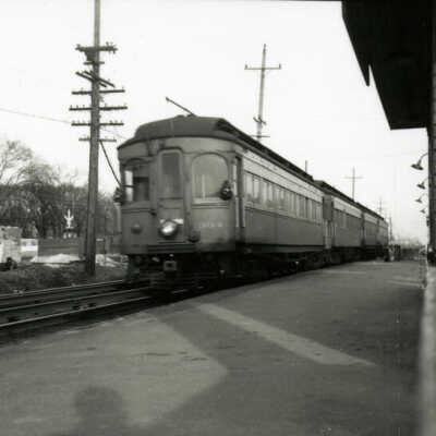 Chicago Aurora & Elgin Train near York Street Station