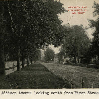 Addison Avenue, north from First Street
