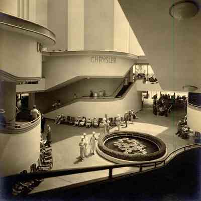 Century of Progress Chrysler Motors Building Courtyard