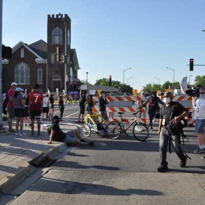 Police Brutality Protest at North Avenue and N. York Street