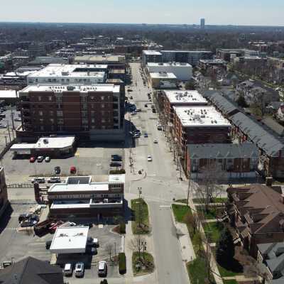 Aerial View, N. Addison Avenue