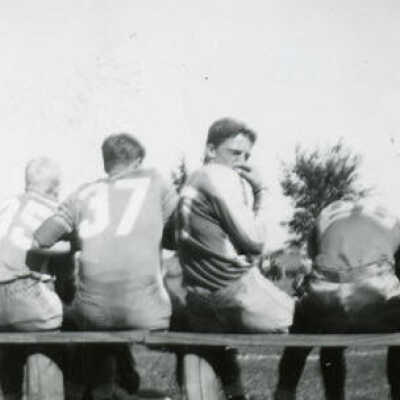 Immaculate Conception H.S. 1948 football team members at East End Park