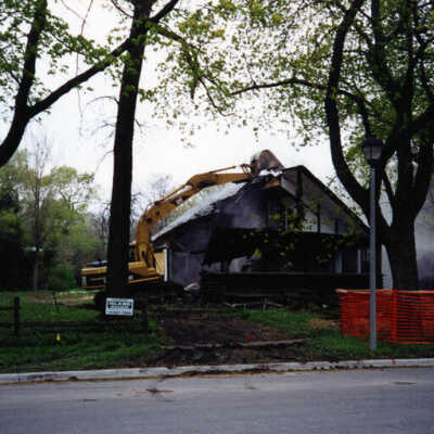 House at 296 Elm, demolition