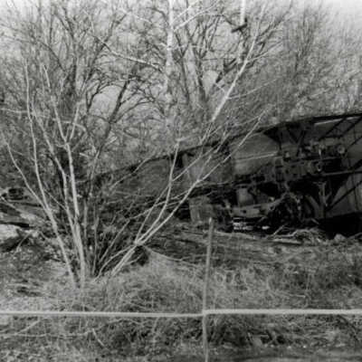 Illinois Central Railroad train wreck
