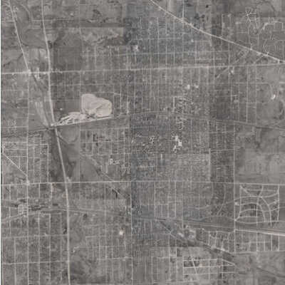 Aerial View of Elmhurst, 1947