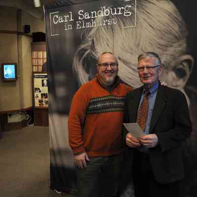 Curator Lance Tawzer and John Steichen