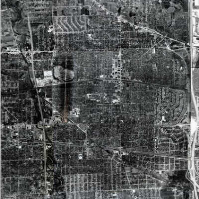 Aerial View of Elmhurst, 1961
