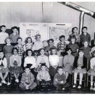 Churchville Schoolhouse students, 1954