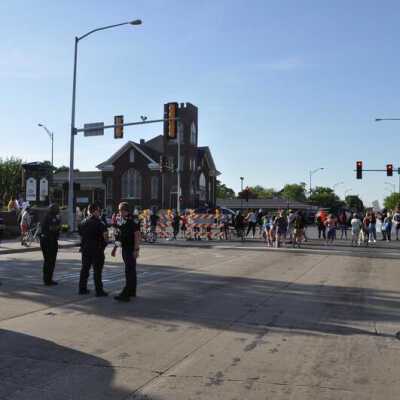 Police Brutality Protest at North Avenue and N. York Street