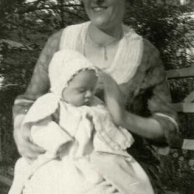 Infant Robert Kross with Mother