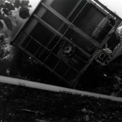 Illinois Central Railroad train wreck