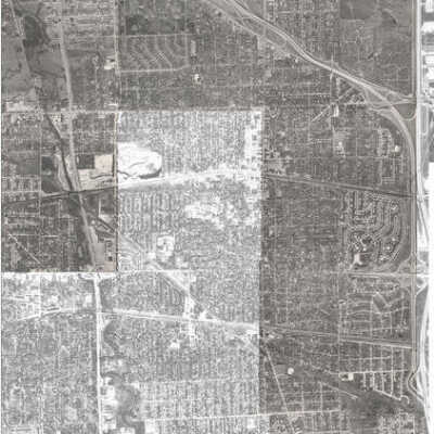Aerial View of Elmhurst, 1966