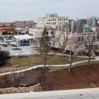 Aerial View, Elmhurst History Museum Campus