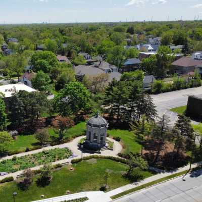 Aerial View of Glos Memorial Park