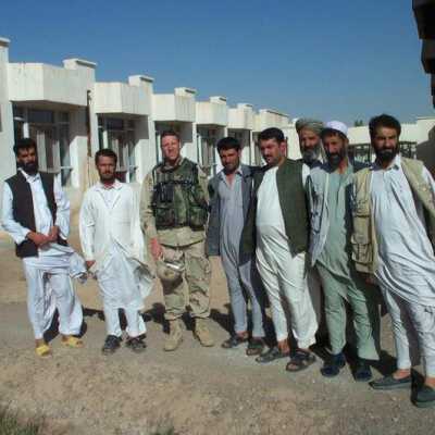 Captain Mike Anderson in Afghanistan