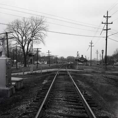 Illinois Central Railroad Crossing at S. York Street