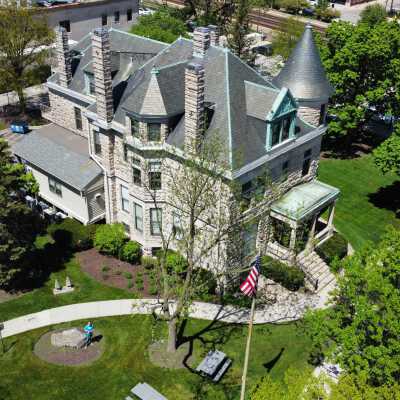 Aerial View of Glos Mansion