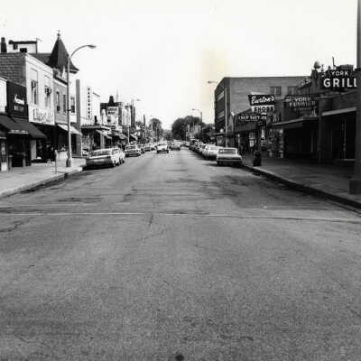 York Street, looking north from First Street
