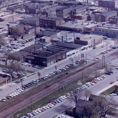Aerial View of First Street & Park Avenue