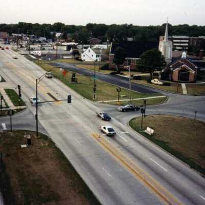 S. York Street Looking North from Lexington Street