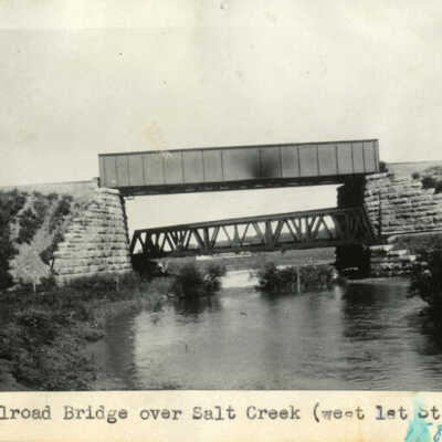 Railroad bridges over Salt Creek