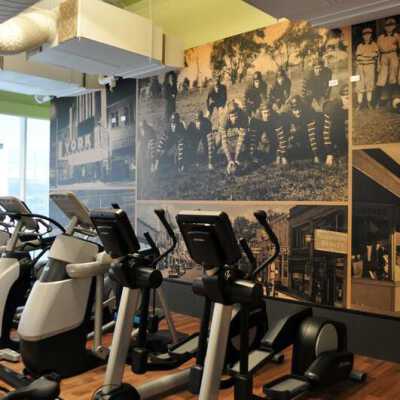 Fitness Formula Clubs, historical photo mural