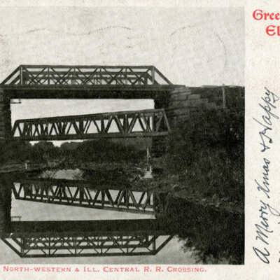 Railroad bridges over Salt Creek