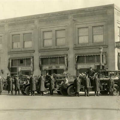 Elmhurst Firemen and Trucks