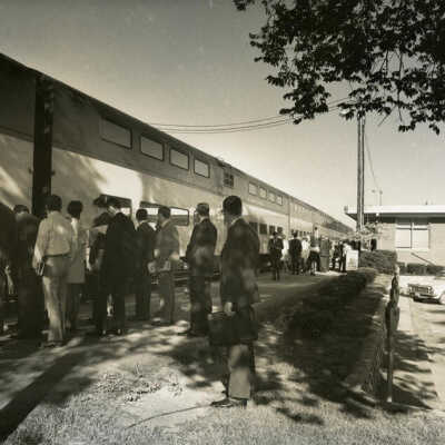 Chicago & North Western RR Station Commuters 1970