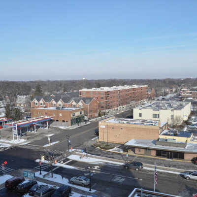 View from Addison Avenue Parking Deck