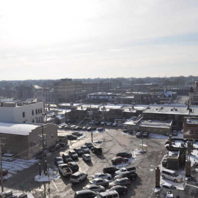View from Addison Avenue Parking Deck